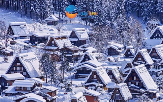 Tour Nhật Bản Đón Năm Mới 2026: Làng Cổ Tích Shirakawago